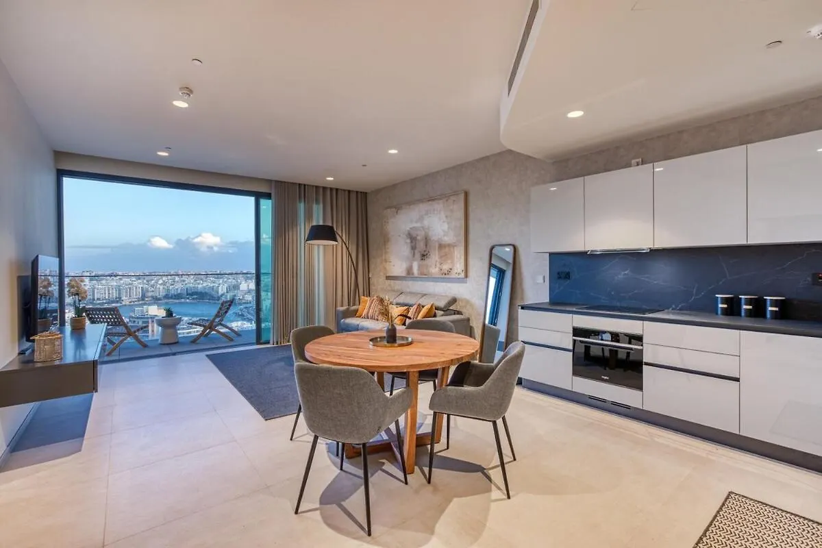Luxury Apartment On 16Th Floor In Mercury Tower Saint Julian's